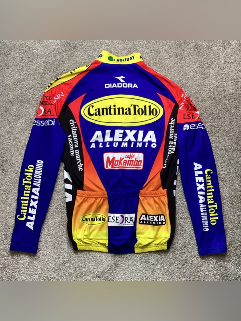 Cantina Tollo Alexia Alluminio Cycling Jersey 90’s Long Sleeve Large Jacket - Picture 3 of 7